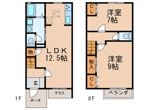 プラムフィールド砂子の物件間取画像